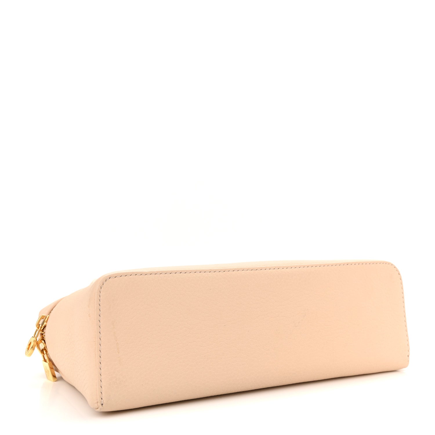 Loro Piana Grained Calfskin L19 Extra Pocket Pouch Creamed Honey 4 of 11