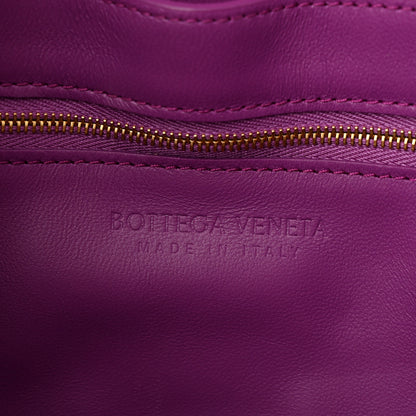 Bottega Veneta Gloss Calfskin Croc Embossed Intreccio Cassette Crossbody Bag Venom Brass 6 of 9
