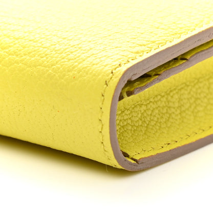 Hermes Chevre Mysore Bearn Gusset Wallet Lime 8 of 8