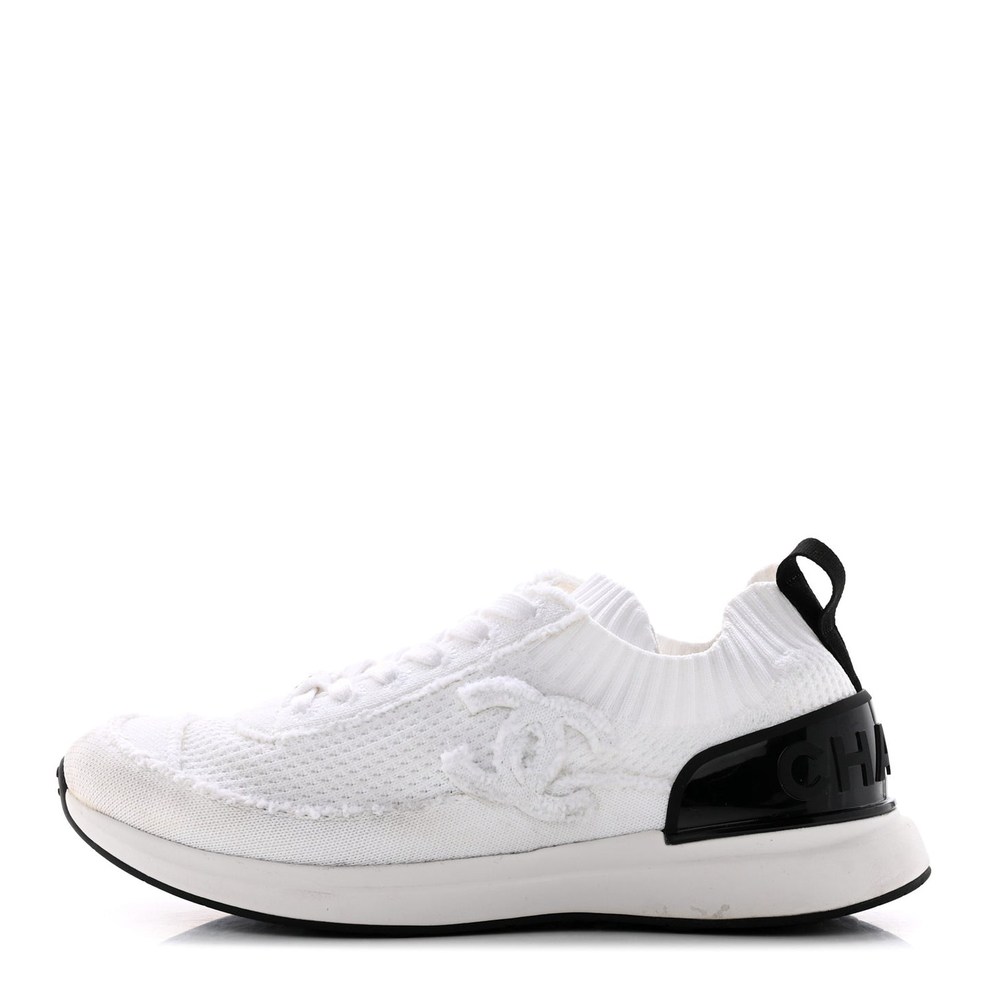 Fabric Logo Sneakers 39 White