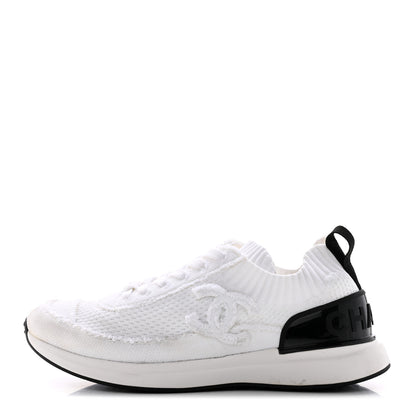 Chanel Fabric Logo Sneakers 39 White 1 of 16