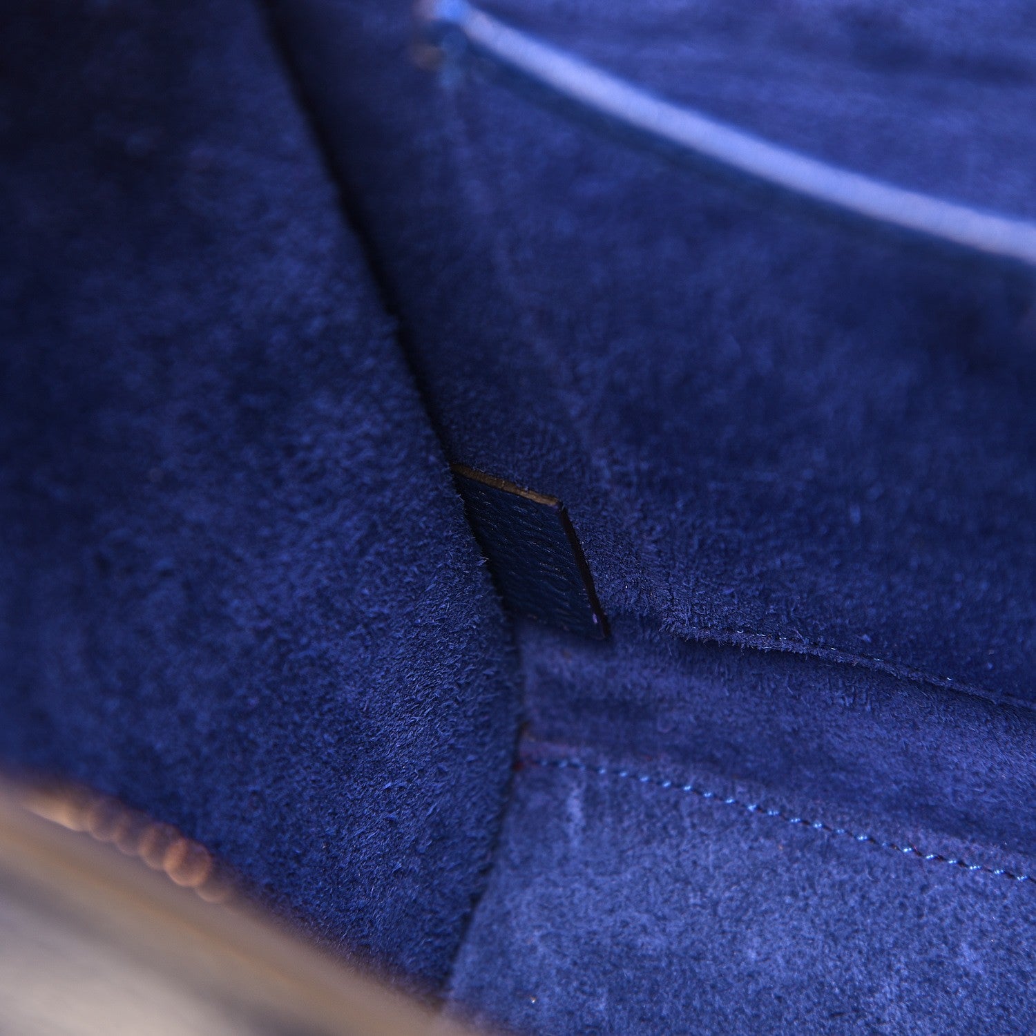 Celine Drummed Calfskin Nano Luggage Indigo 7 of 9