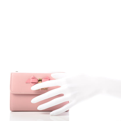 Miu Miu Soft Calfskin Bow Bi-Fold Wallet Pesco Petalo 2 of 7