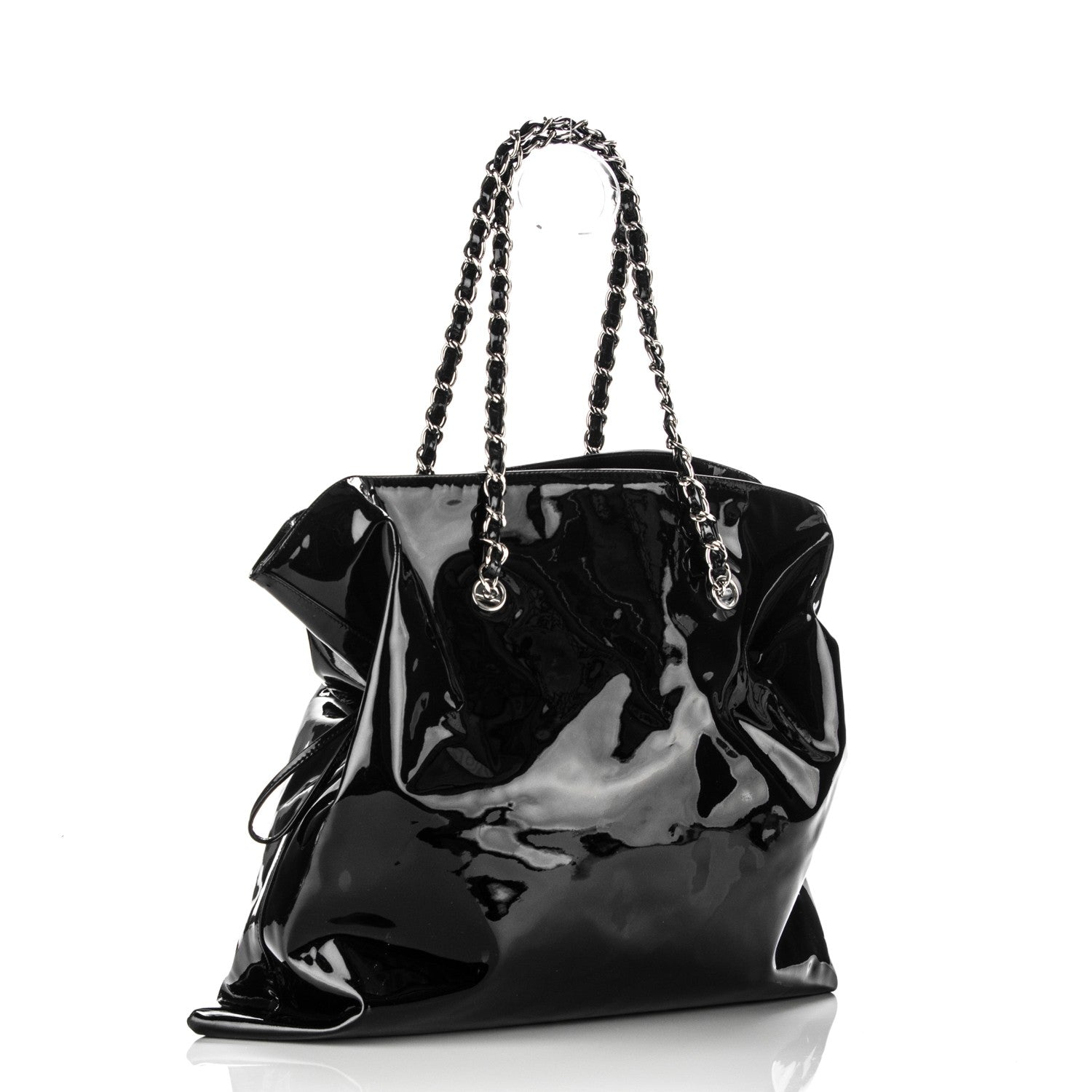 Chanel Patent Crystal Strass Bonbons Tote Black 2 of 10