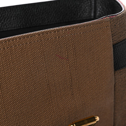 Burberry Canvas Mega Check Large Baildon Messenger Bag Black 10 of 11