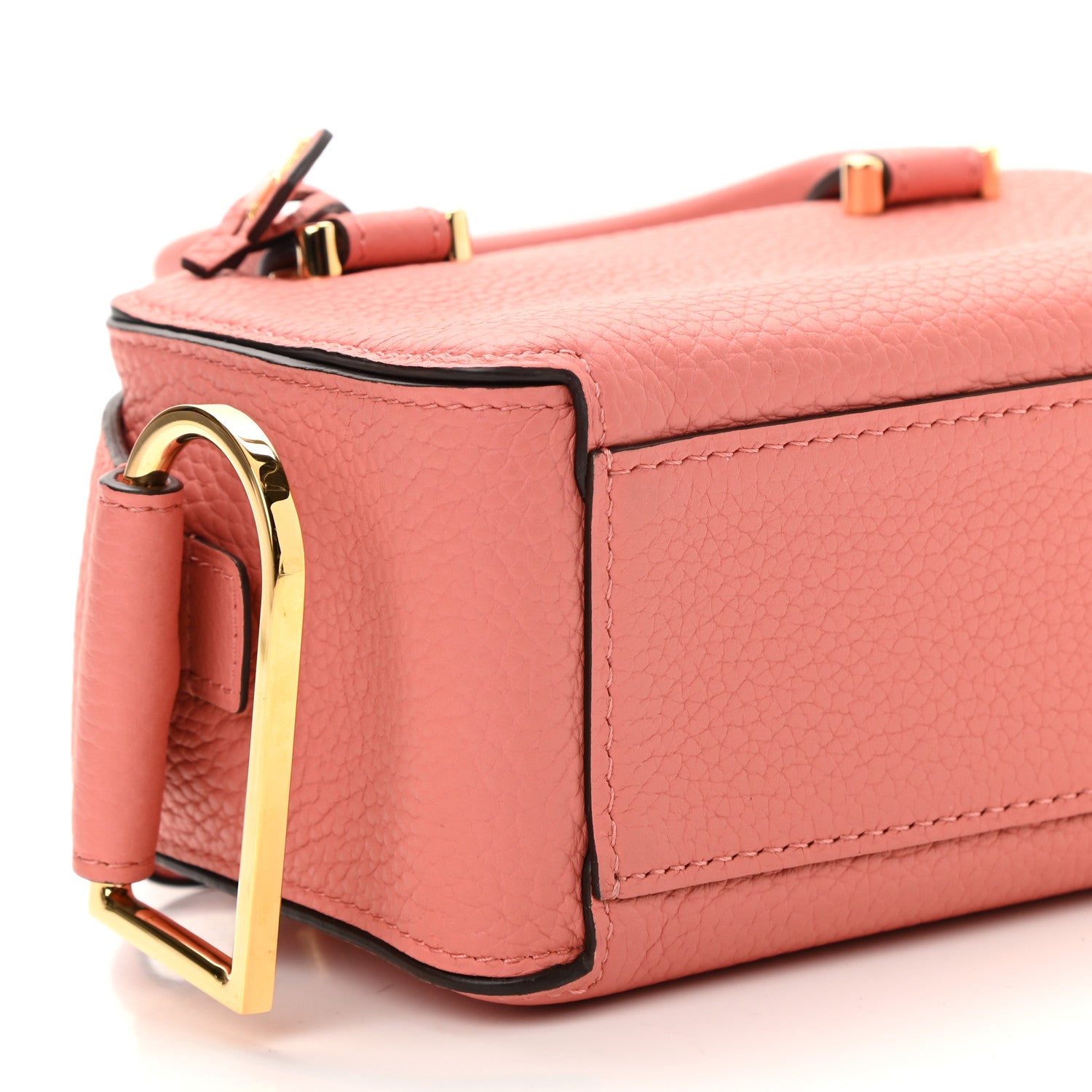 Delvaux Taurillon Soft Nano Cool Box Satchel Hibiscus 8 of 9