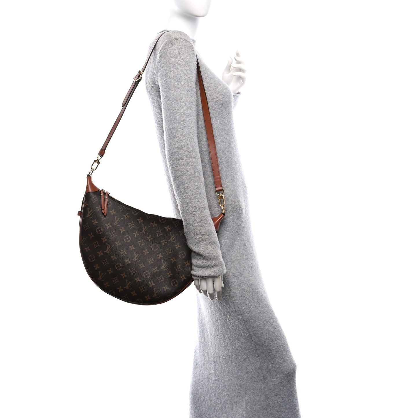 Reverse Monogram Loop Hobo