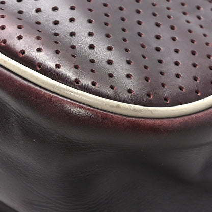 Prada Vitello Drive Perforated Bowling Bag Mosto 8 of 11