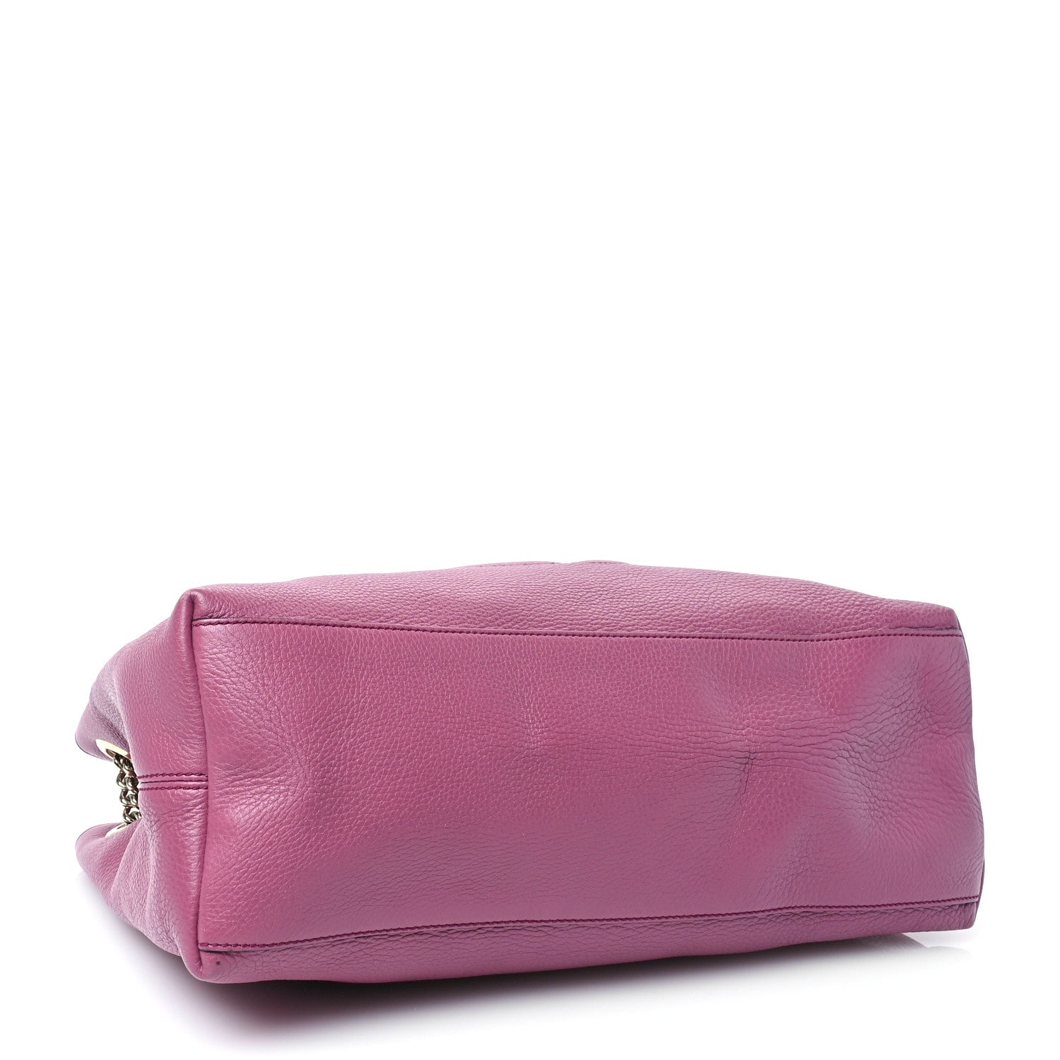 Gucci Pebbled Calfskin Medium Soho Chain Shoulder Bag Peonia Flower 4 of 10