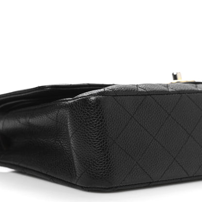 Chanel Caviar Quilted Medium Double Flap Black 10 of 13