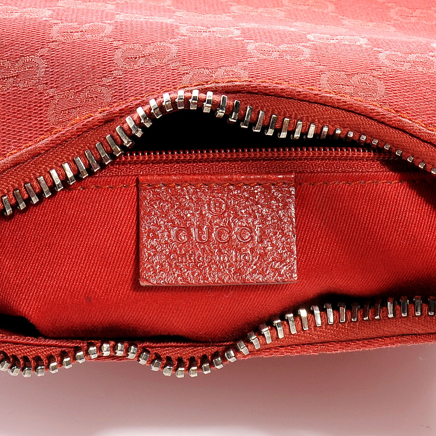 Monogram GG Signature Shoulder Bag Red