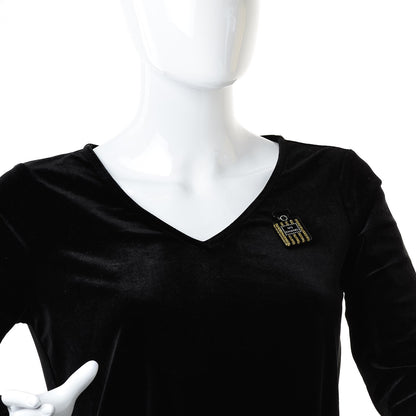 Chanel Resin Strass Perfume Bottle CC Brooch Black Gold 2 of 4