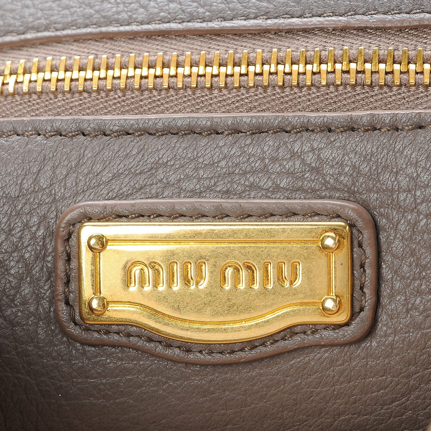 Cervo Front Buckle Satchel Taupe