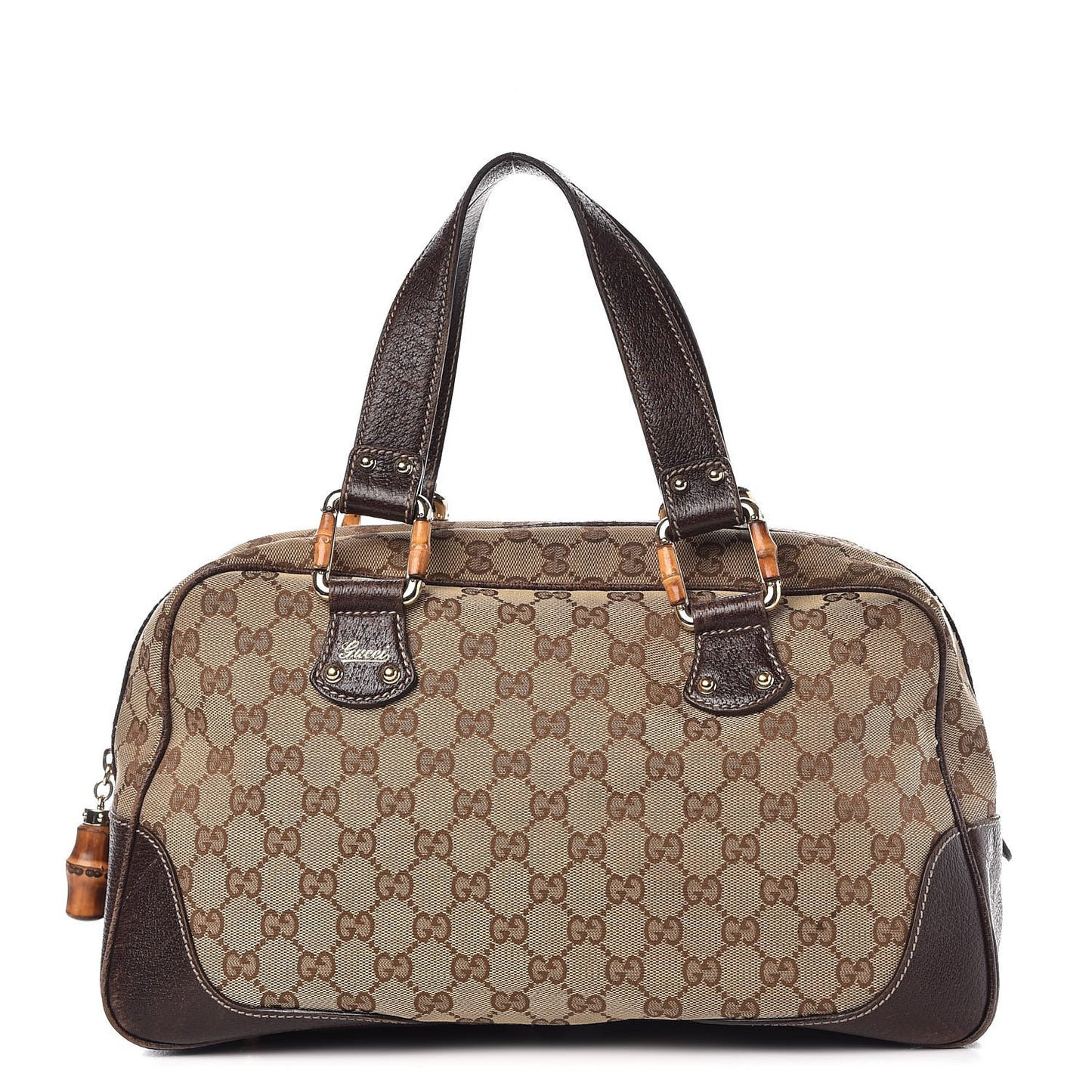 Monogram Bamboo Boston Dark Brown