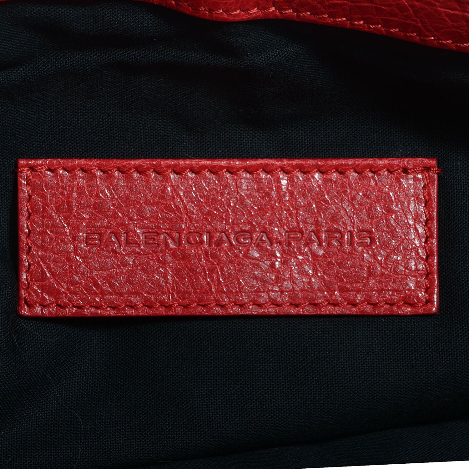 Balenciaga Agneau Classic Hardware Medium Clip Clutch Rouge Coquelicot 6 of 10