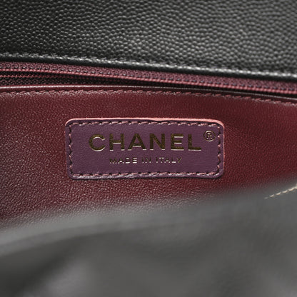 Chanel Caviar Quilted Medium Coco Handle Flap Black 7 of 11