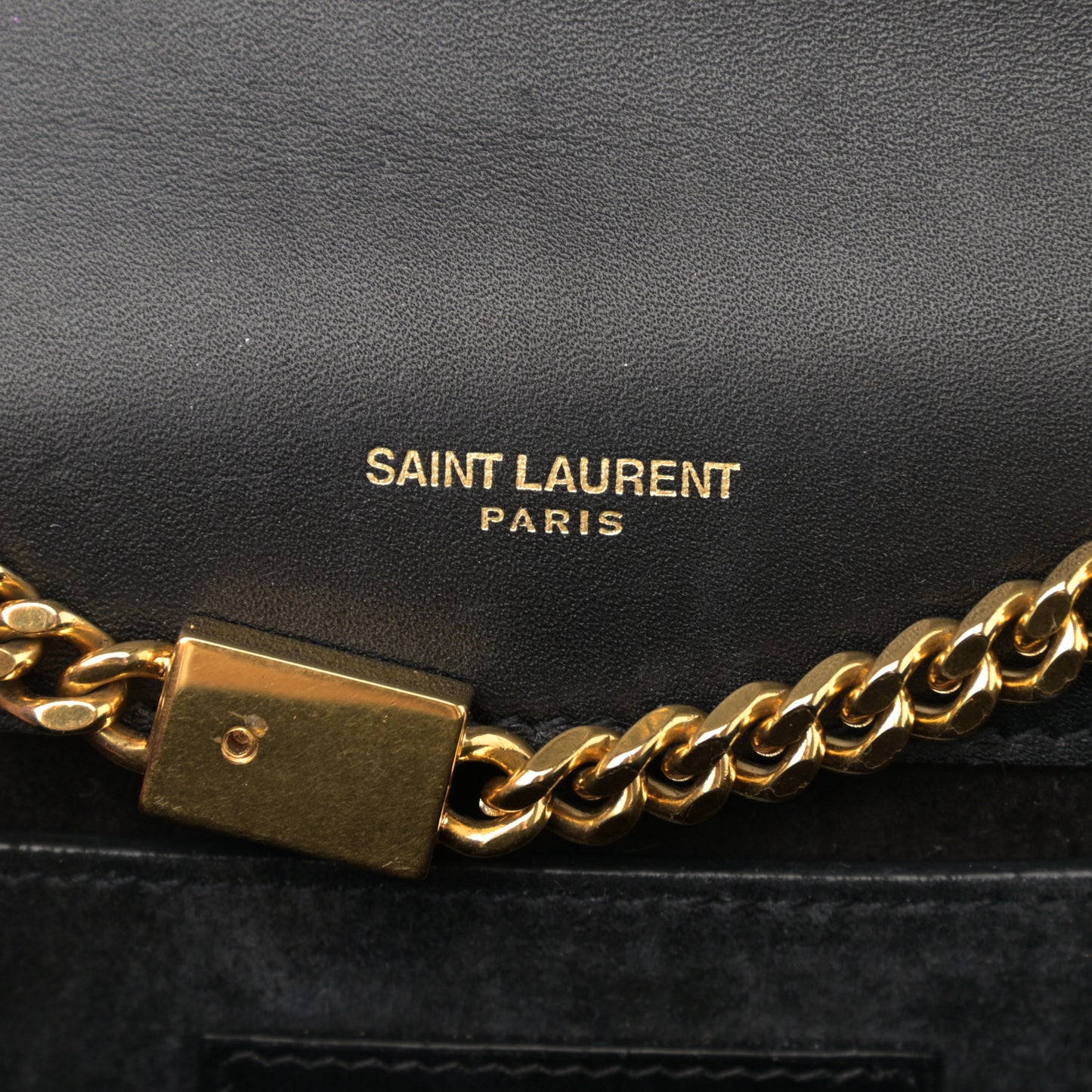 Calfskin Small Classic Monogram Kate Tassel Satchel Black