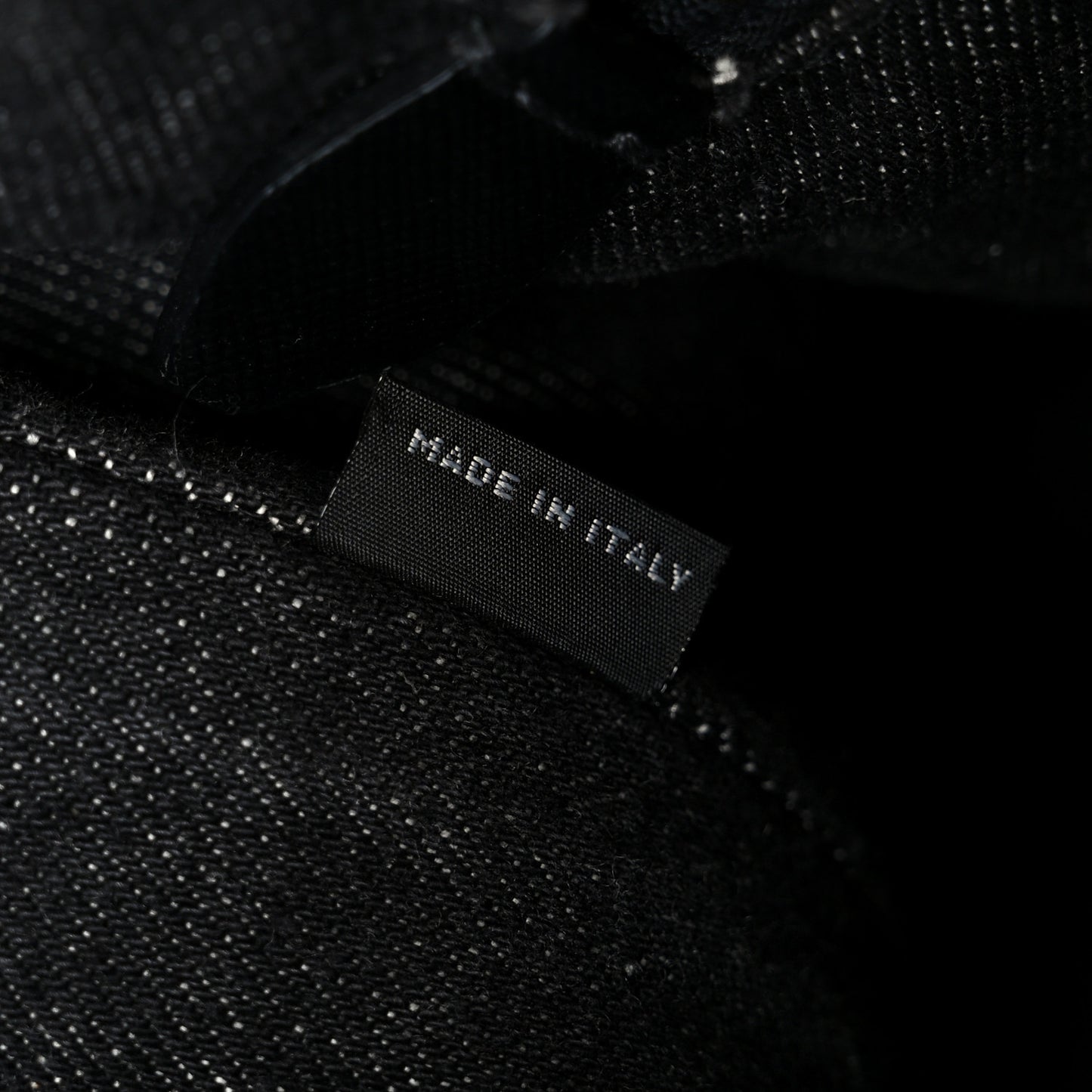 Denim Canapa Logo Tote Black