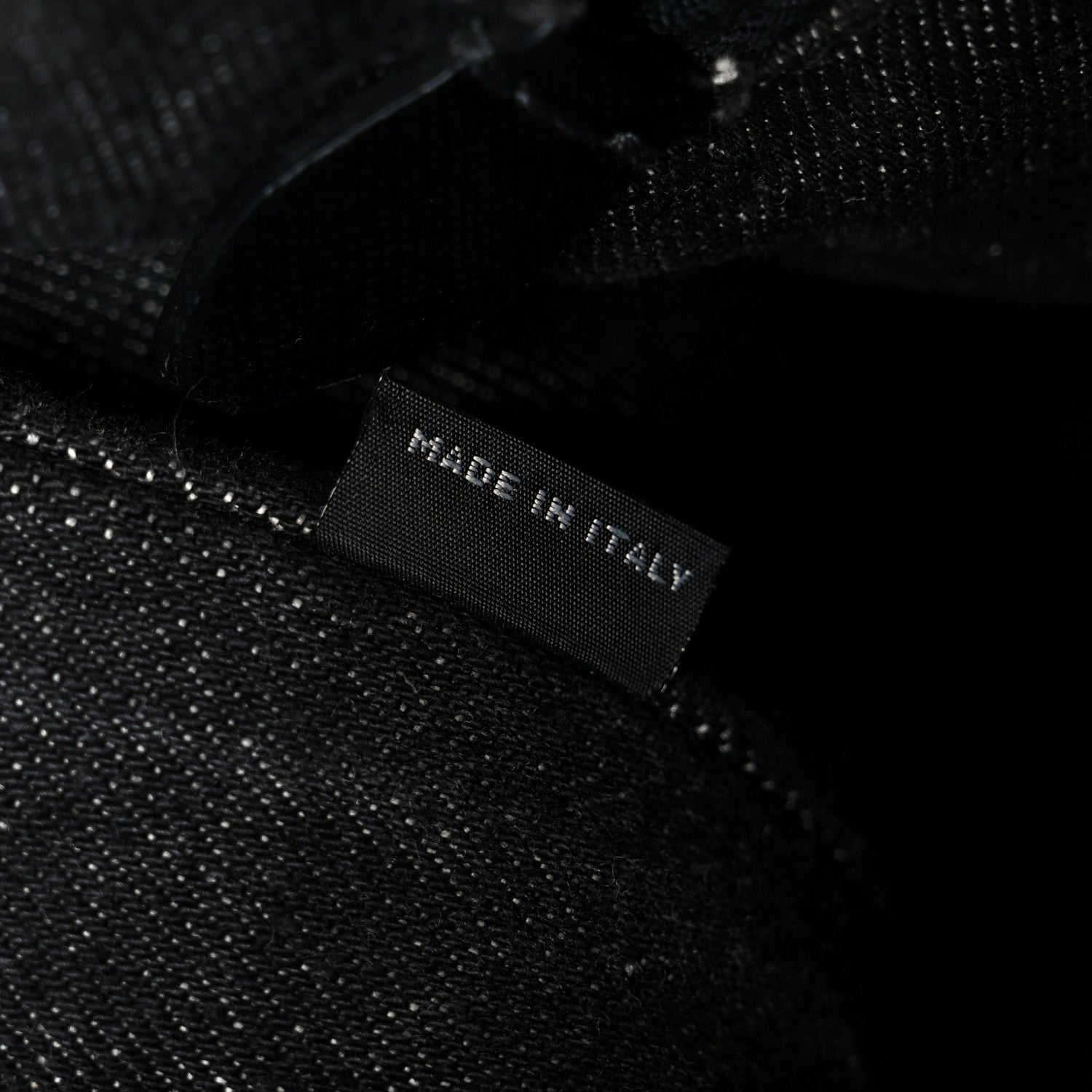 Prada Denim Canapa Logo Tote Black 8 of 12