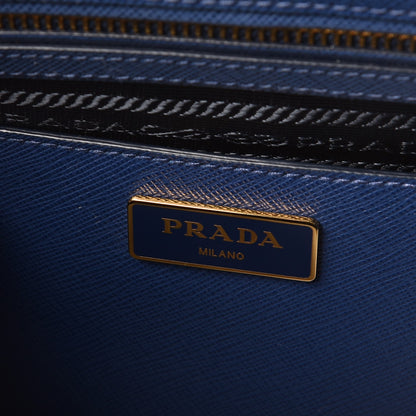 Prada Saffiano Large Galleria Double Zip Tote Bluette 7 of 11