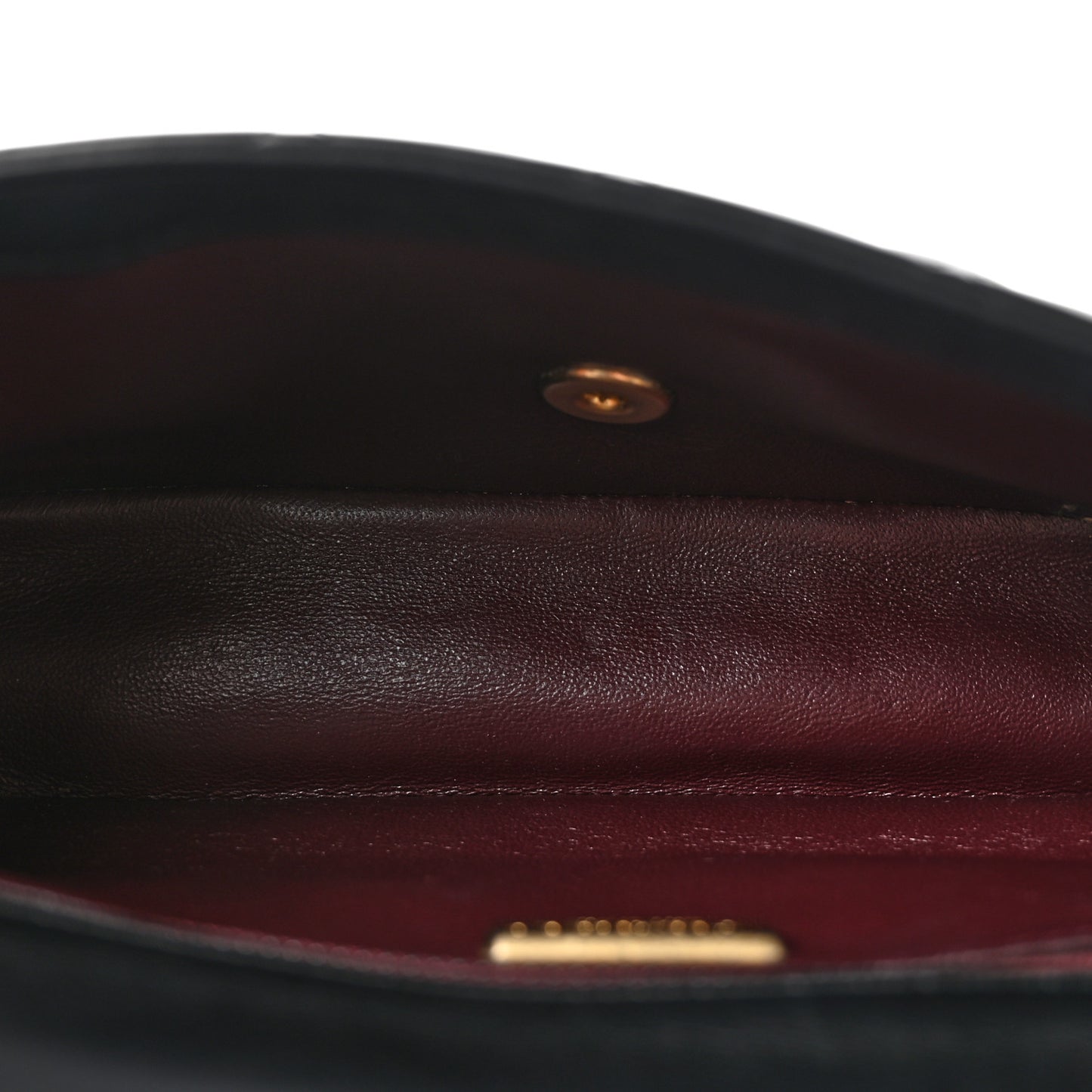 Calfskin Quilted Rock The Corner Flap Black