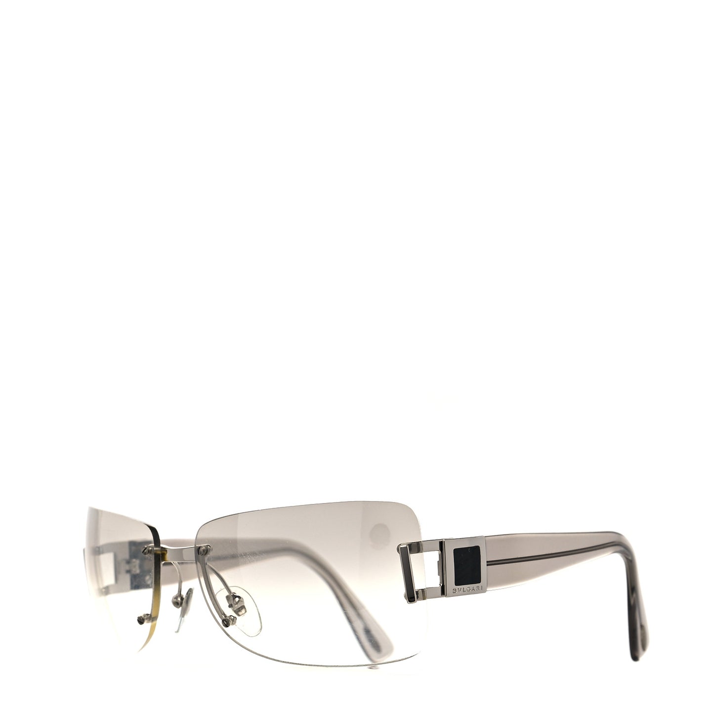 BVLGARI Rimless Sunglasses Black