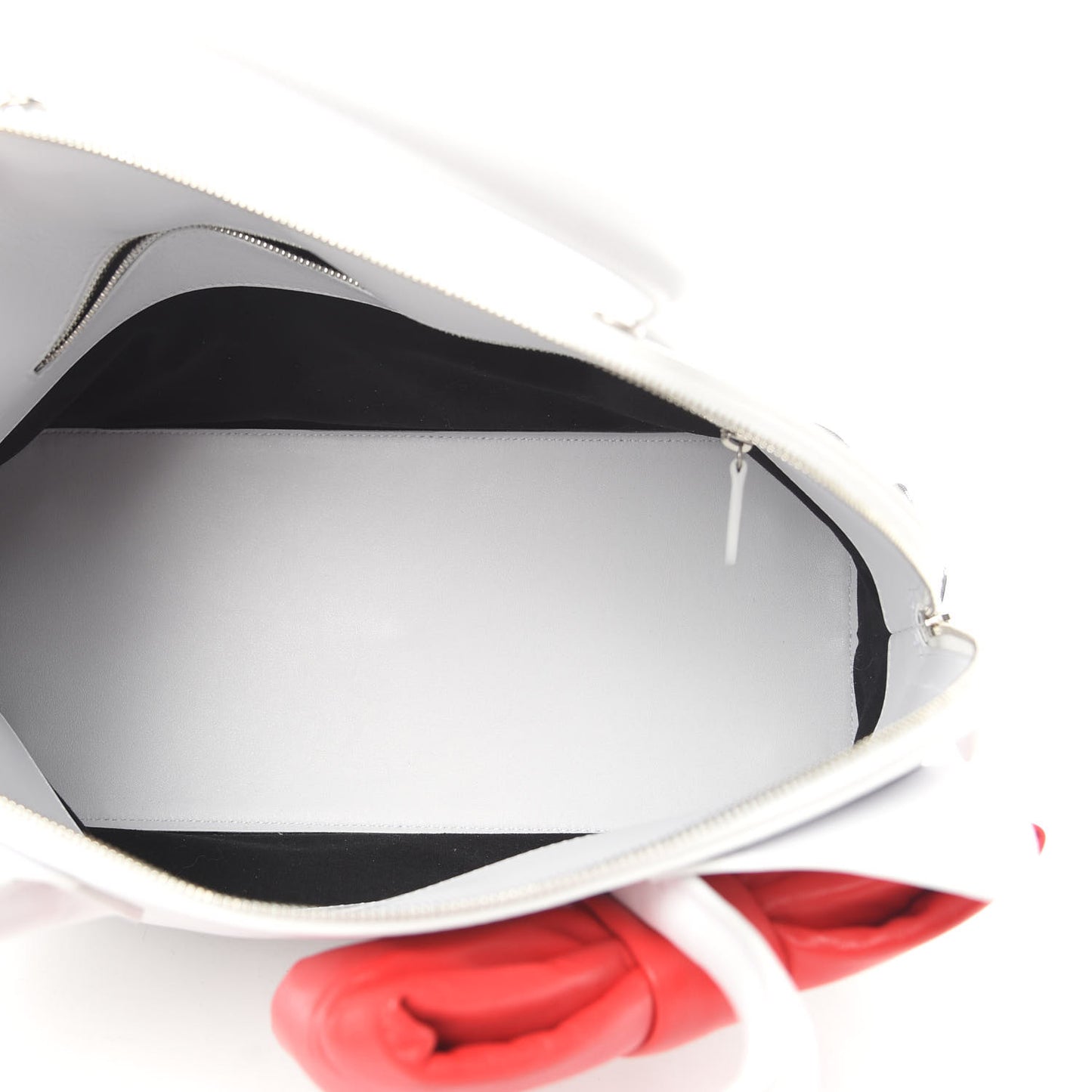 Calfskin Hello Kitty M Ville Top Handle Bag Optic White