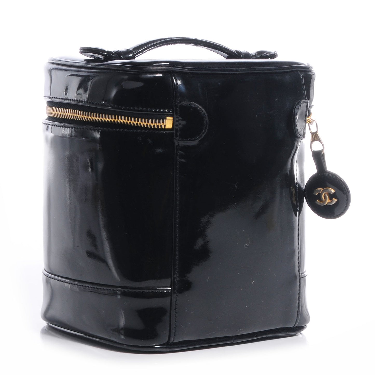 Patent Vanity Cosmetic Case Black