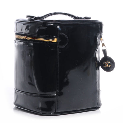 Chanel Patent Vanity Cosmetic Case Black 3 of 8