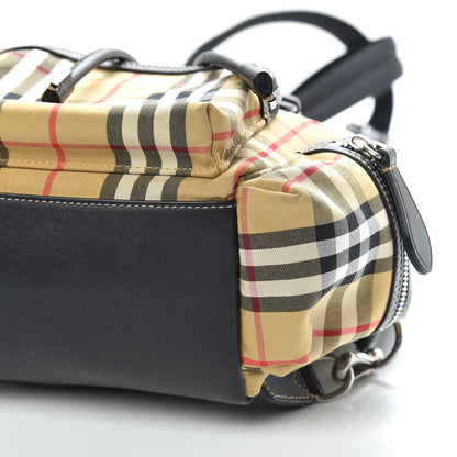 Burberry Vintage Check Small Rucksack Backpack Black 9 of 10