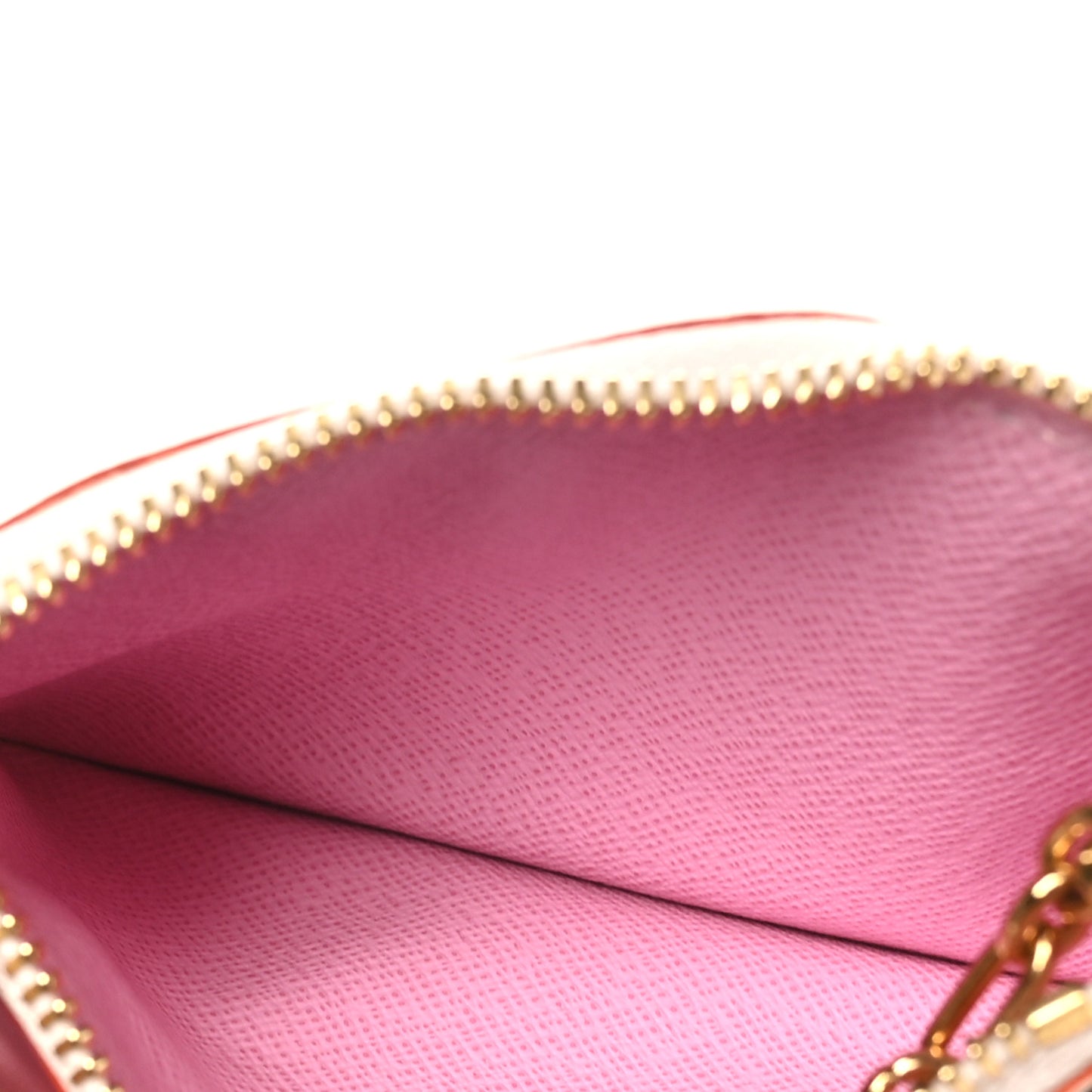 Monogram Multicolor Key Pouch White Litchi