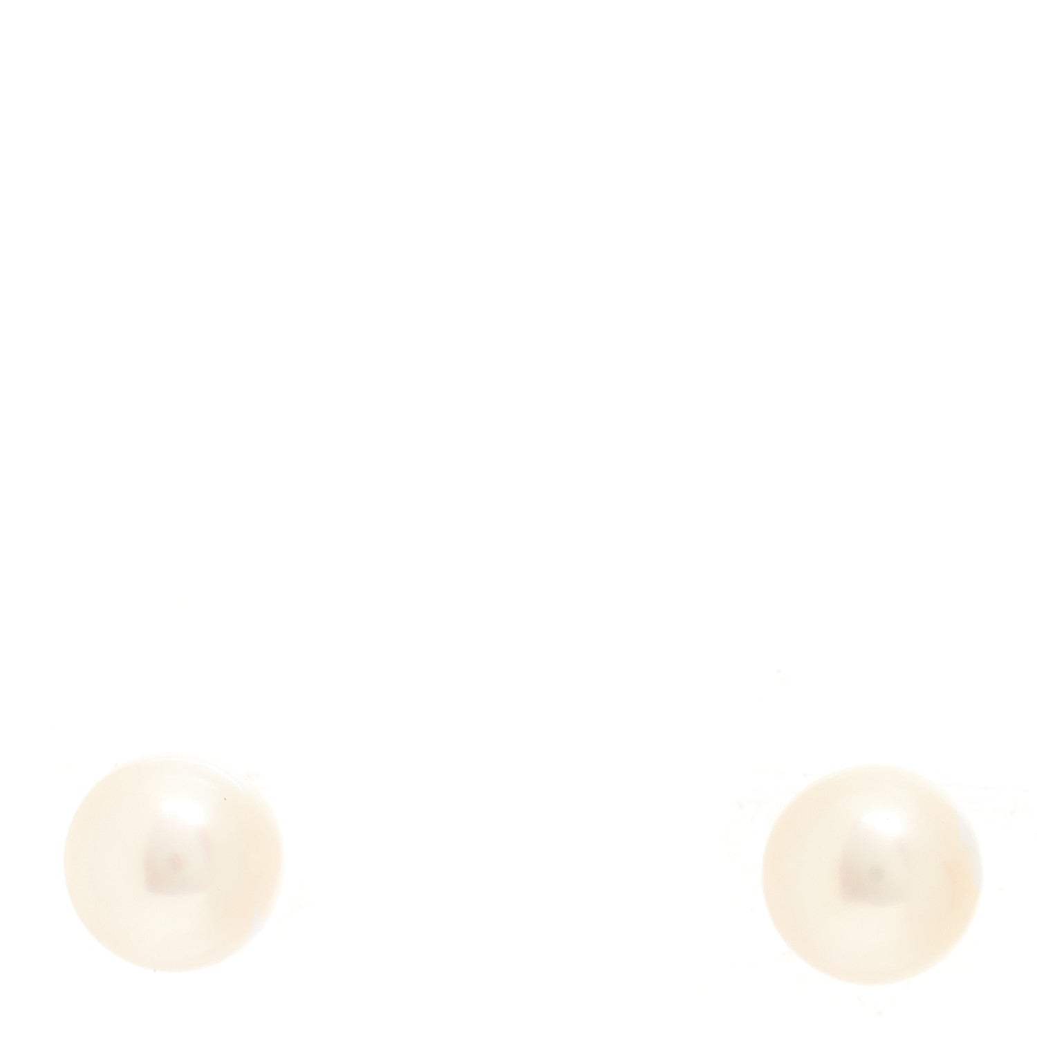 Tiffany 18K Yellow Gold Akoya Cultured Pearl 6-6.5mm Earrings 1 of 4