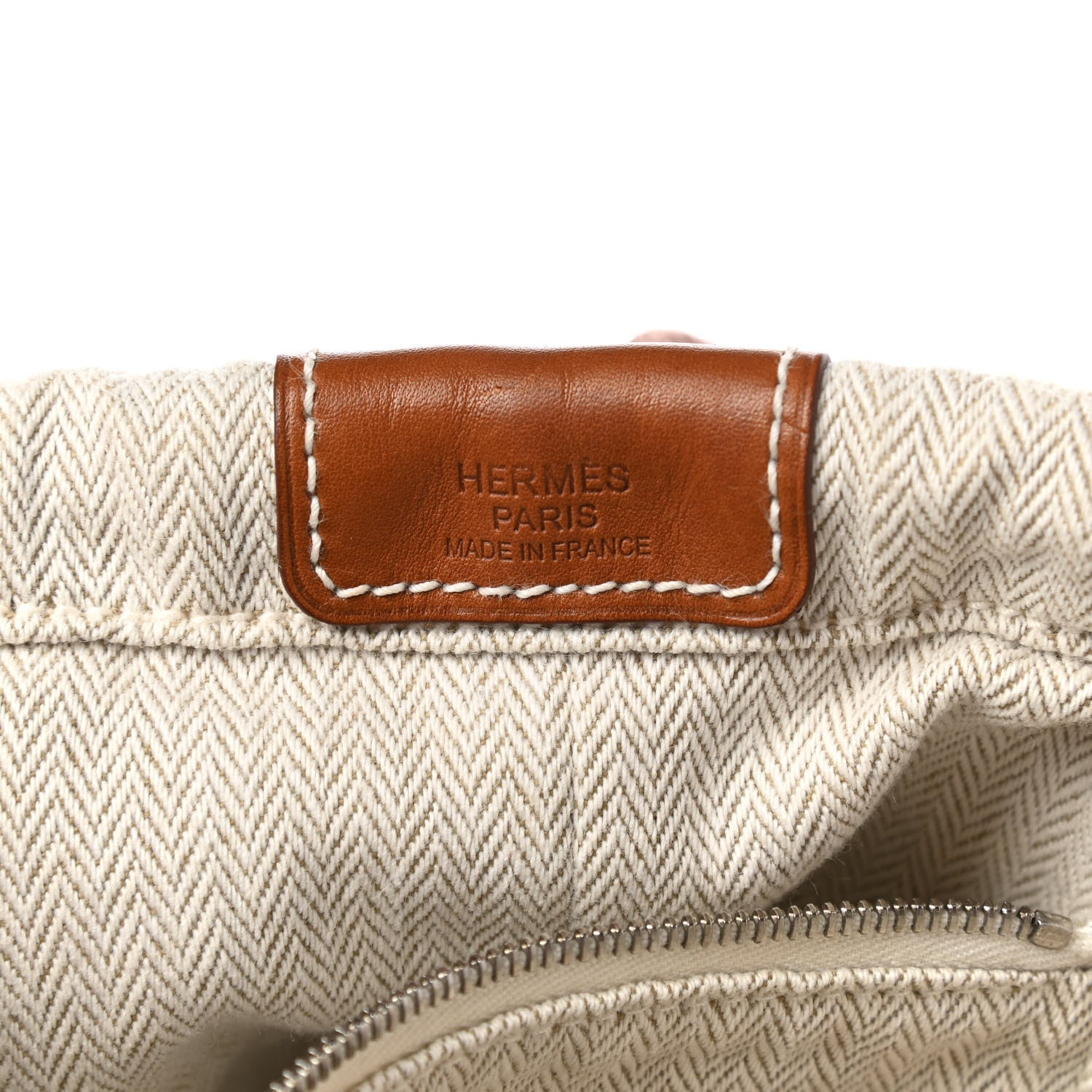 Hermes Canvas Barenia Fourbi 25 MM Pouch Naturel Fauve 7 of 8