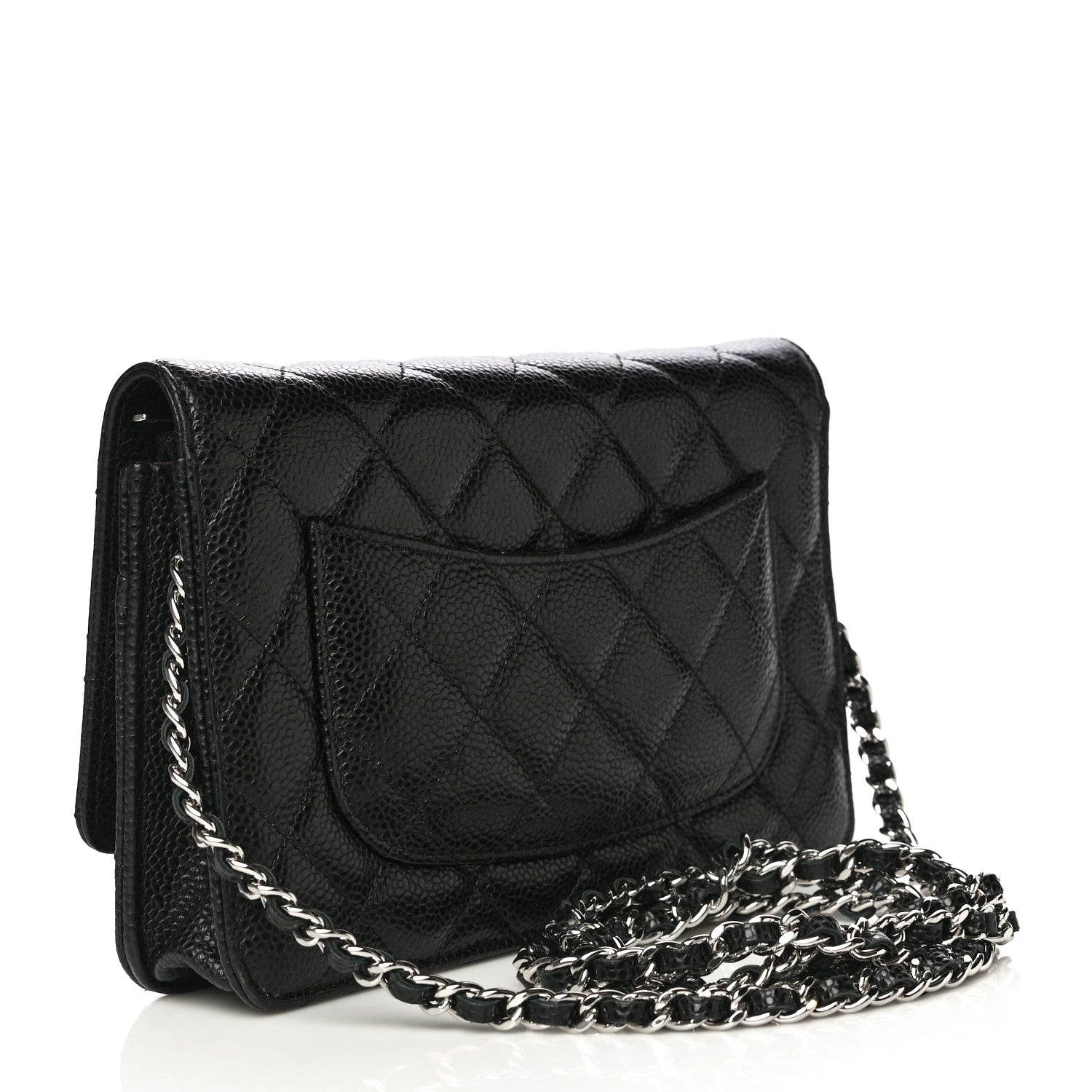 Chanel Caviar Quilted Wallet On Chain WOC Black 3 of 12