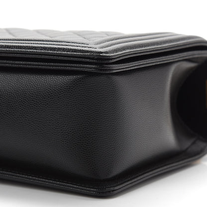 Chanel Caviar Quilted New Medium Boy Flap Black 10 of 15