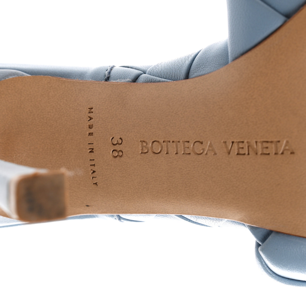 Bottega Veneta Nappa Maxi Intrecciato Lido Mule Sandals 38 Ice 7 of 8
