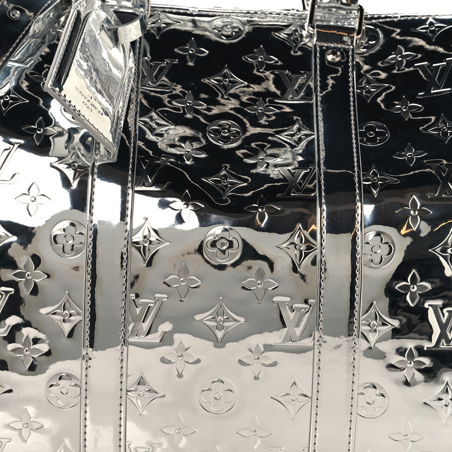 Monogram Mirror Keepall Bandouliere 45 Silver