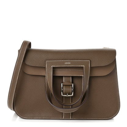 Hermes Taurillon Clemence Halzan 31 Etoupe 1 of 10