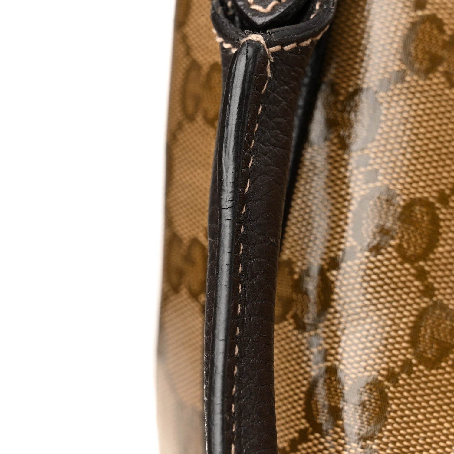 Gucci Crystal Monogram Large Joy Tote Beige Ebony Testa di Moro 19 of 21