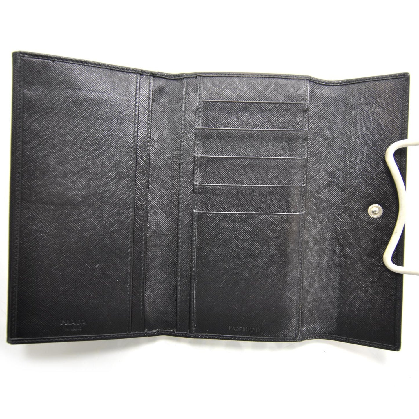 Saffiano Continental Wallet Nero Black