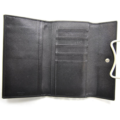 Prada Saffiano Continental Wallet Nero Black 6 of 8