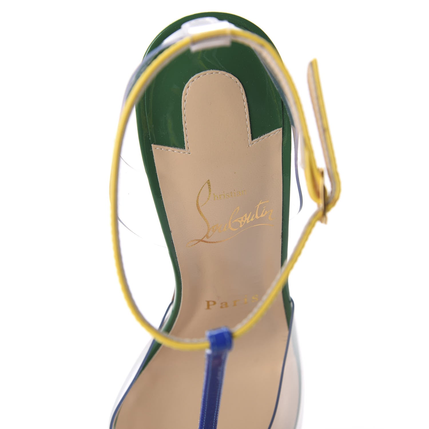 Christian Louboutin Patent PVC Nosy 100 Pumps 36.5 Multicolor 7 of 8