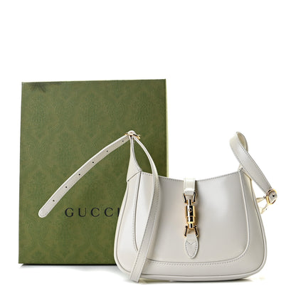 Gucci Boarded Dyana Lux Calfskin Mini Jackie 1961 Hobo Mystic White 9 of 9