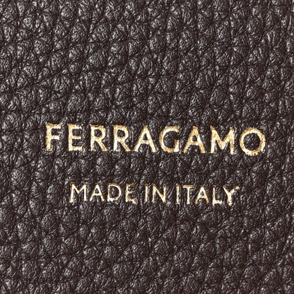 Salvatore Ferragamo Calfskin Small Hug Bag Testa Di Moro Burnt Ocra 6 of 9