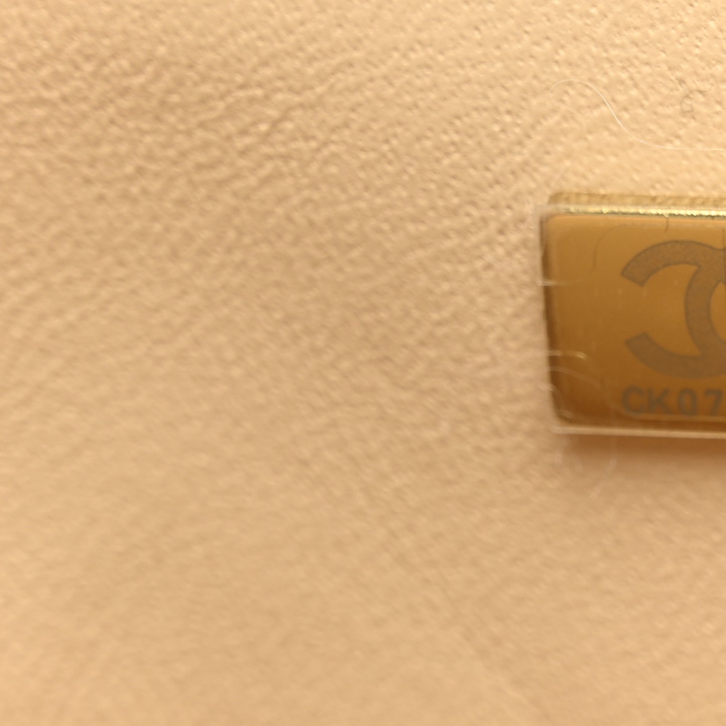 Lambskin Quilted Mini Rectangular Flap Beige