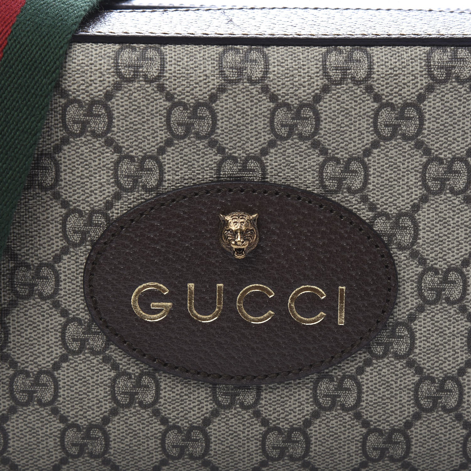 Gucci GG Supreme Monogram Web Neo Vintage Shoulder Bag Beige New Acero Crop 11 of 11