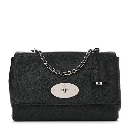 Mulberry Small Classic Grain Calfskin Medium Lily Flap Black 1 of 12