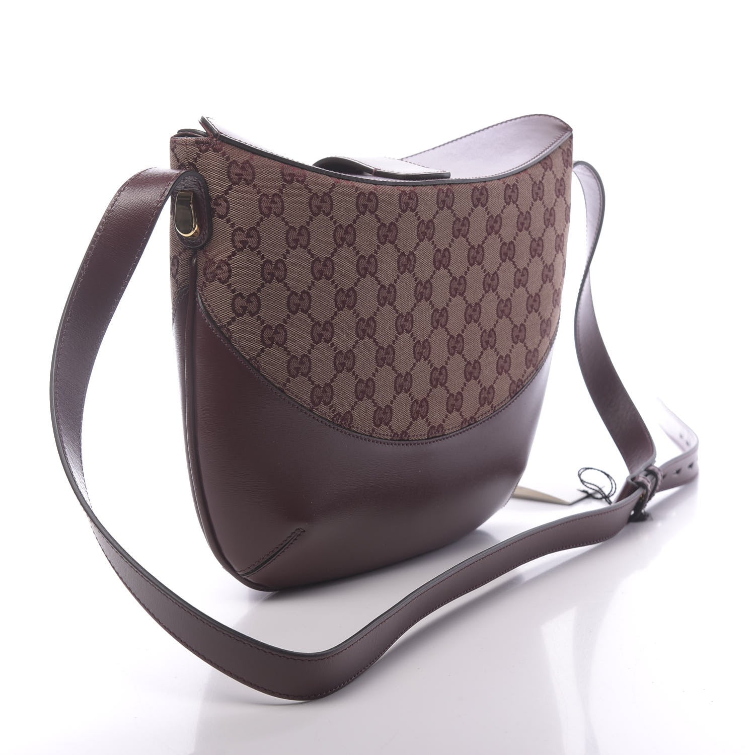 Gucci GG Monogram Calfskin Medium Arli Shoulder Bag Sahara Rubino Chardonnay 3 of 10