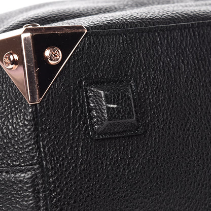 Alexander Wang Pebbled Calfskin Large Emile Black Rose Gold Hardware 10 of 15
