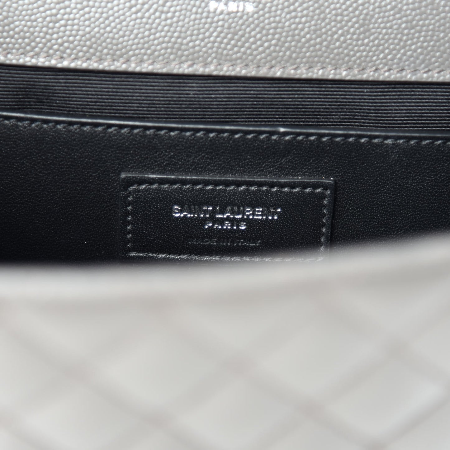 Grain De Poudre Textured Mixed Matelasse Medium Triquilt Monogram Satchel Earth